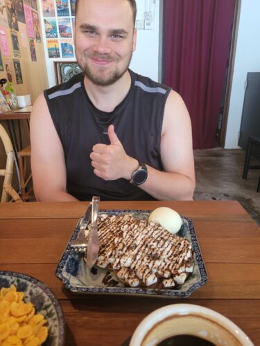 Abartig süße Waffeln mit Marshmallows
