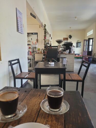 Frühstück im Café