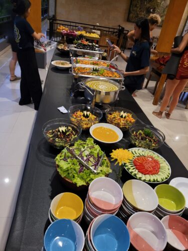 Buffet im House of Om