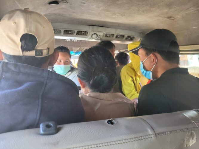 Nach dem Umstieg in Savannakhet