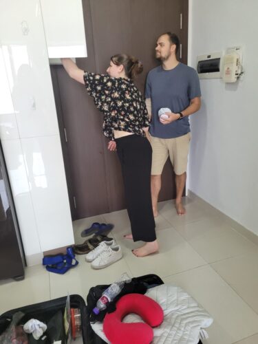 Erstmal die Wohnung erkunden
