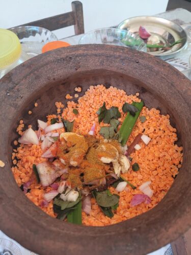 Das Linsen Daal vor dem Kochen