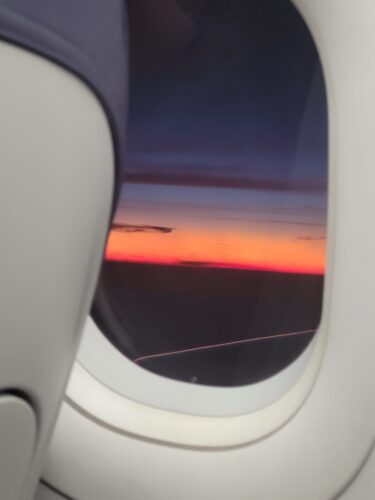 Im Flieger nach Palawan