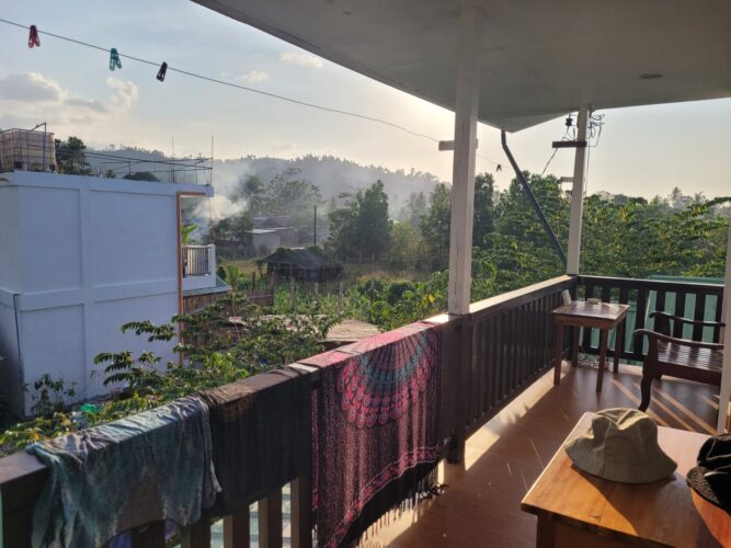 Terrasse vor unserem Zimmer