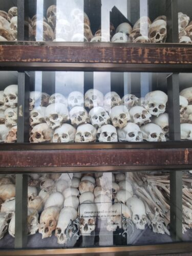 Schädel bei den Killing Fields